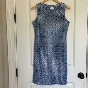 Southwind Apparel Women’s Sleeveless Geometric Sheath Dress Blue M